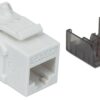 Frutto Keystone RJ45 Cat6A UTP 10 Gigabit Bianco - immagine 3