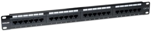 Pannello Patch UTP 24 posti RJ45 cat. 6 - immagine 3