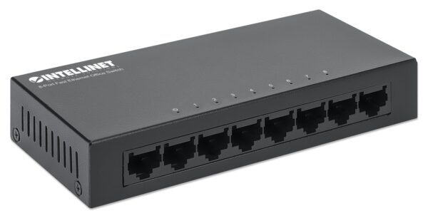 Switch Hub Ethernet 10/100Mbps 8 Porte Desktop in Metallo - immagine 3