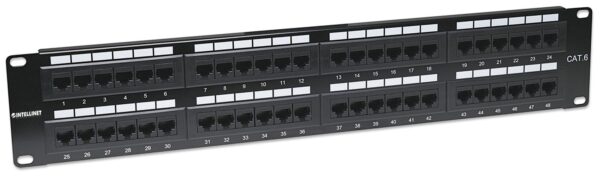 Pannello Patch UTP 48 posti RJ45 cat. 6 - immagine 3