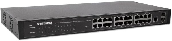 Switch 24 porte Web-Managed Gigabit Ethernet con 2 porte SFP - immagine 3