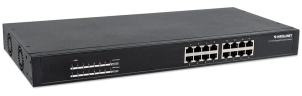 Switch Gigabit 16 Porte Ethernet PoE+ Nero - immagine 3