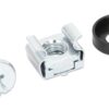 Kit Set 100 Viti, 100 Dadi e 100 Rondelle per Montaggio Rack Silver - immagine 3