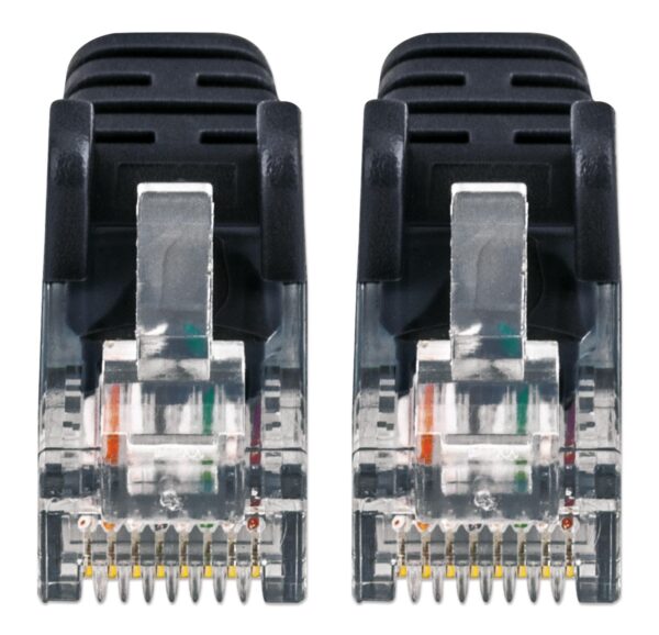 Cavo patch di rete Cat6 UTP Slim  0,5 m Nero - immagine 3