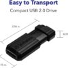 Memoria USB 2.0 PinStripe da 8Gb Colore Nero - immagine 3