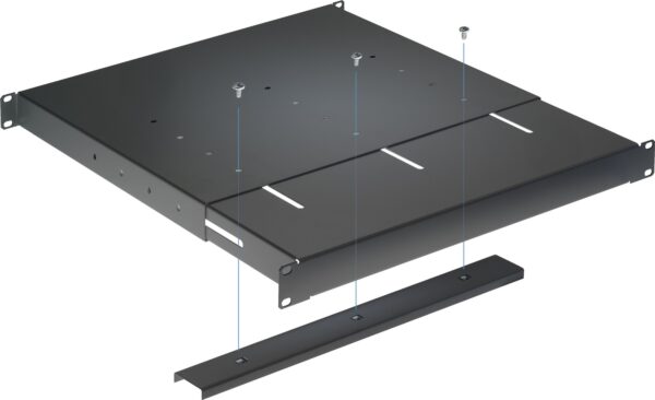 Mensola estensibile per Rack 19'' 1U Nero 4 punti - immagine 3