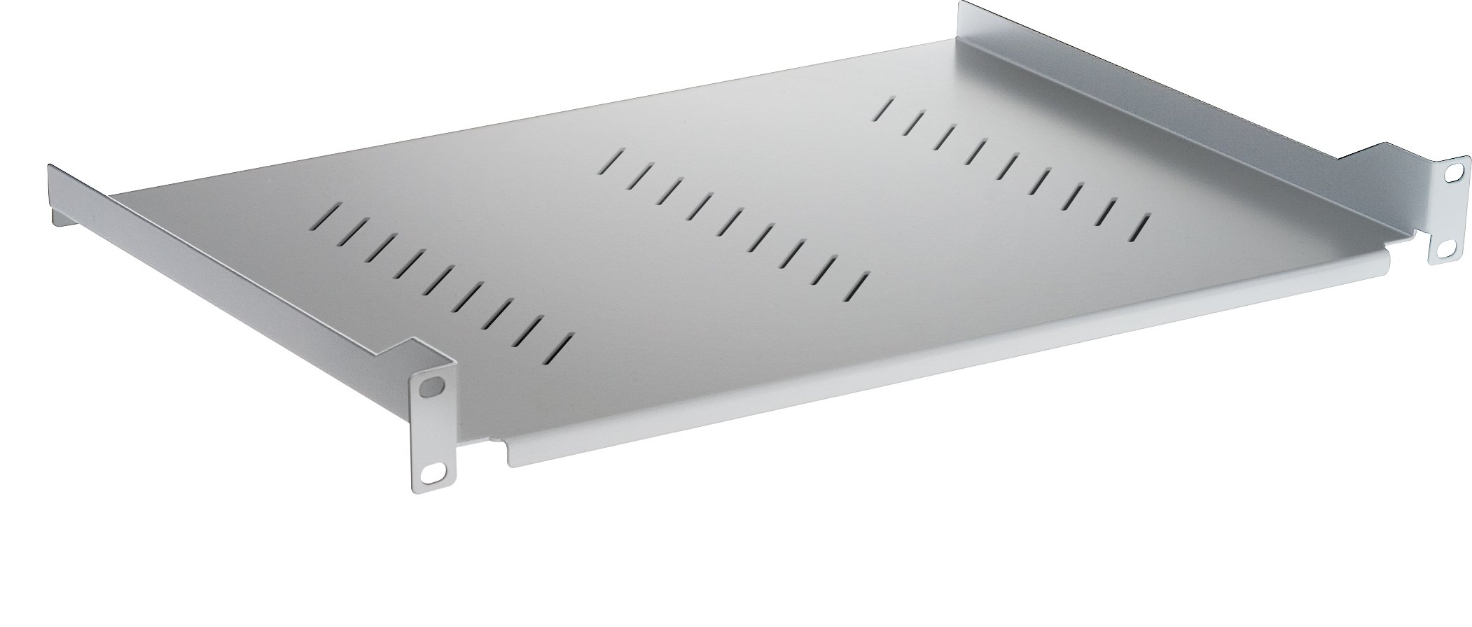 Mensola per Rack 19'' 350 mm 2U Grigia 2 punti - immagine 3