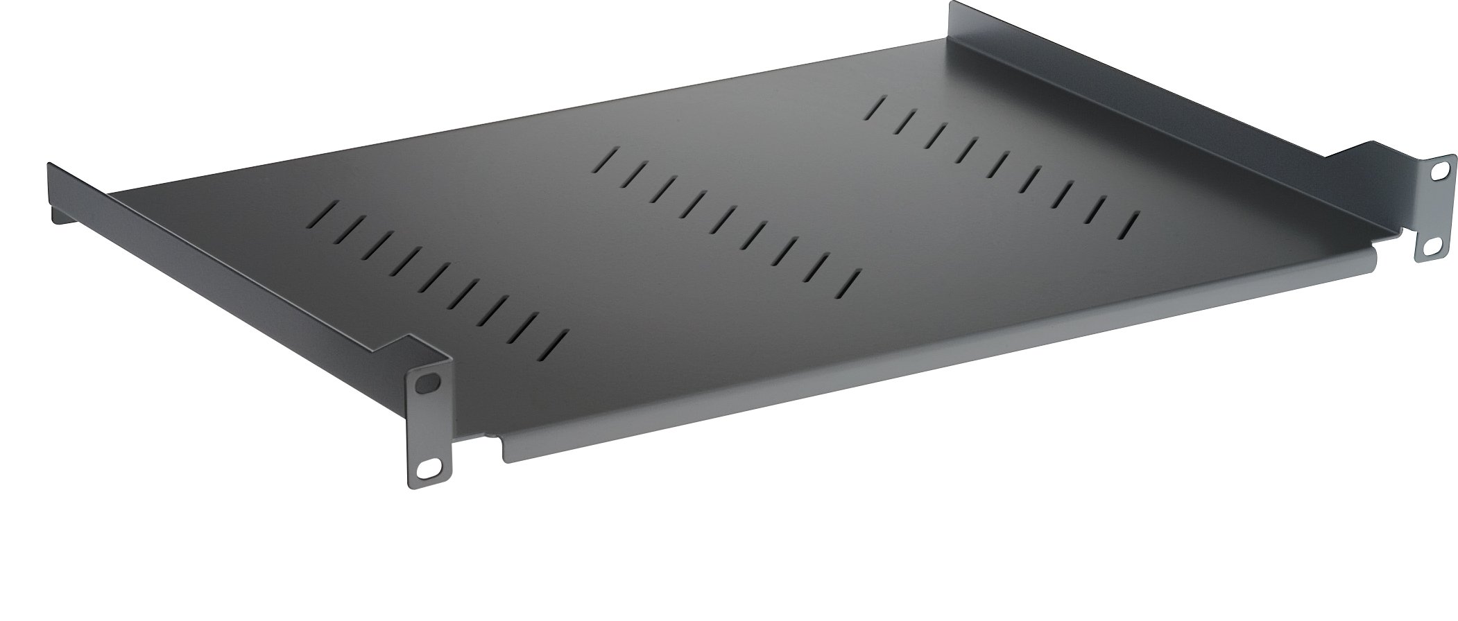 Mensola per Rack 19'' 350 mm 2U Nera 2 punti - immagine 3