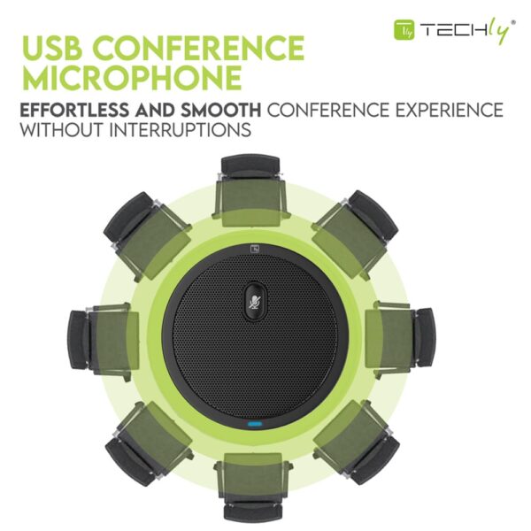 Microfono USB Omnidirezionale da Conferenza con Tasto Muto - immagine 3