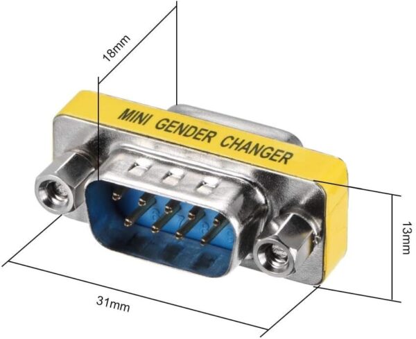 Mini Gender Changer Standard DB 9 poli M/M - immagine 3