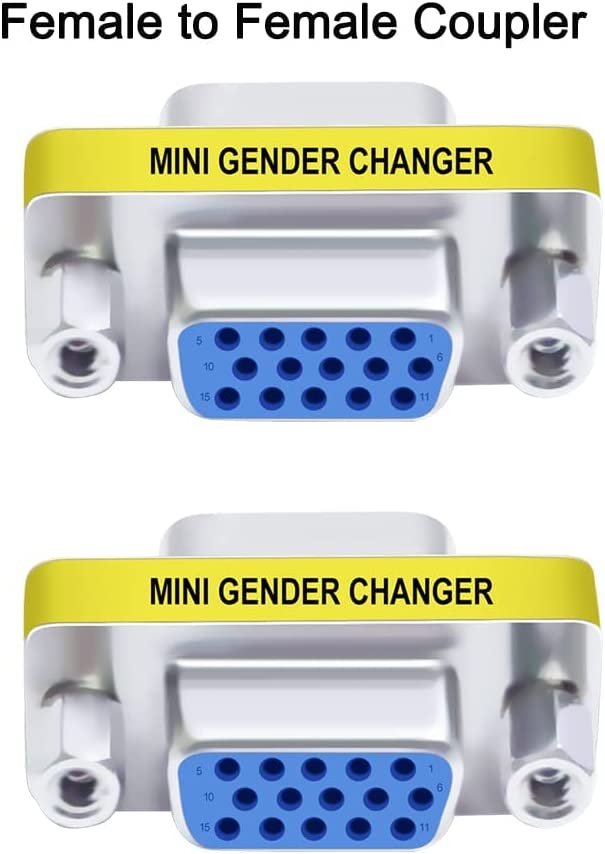 Mini Gender Changer VGA DB 15 poli HD F/F - immagine 3