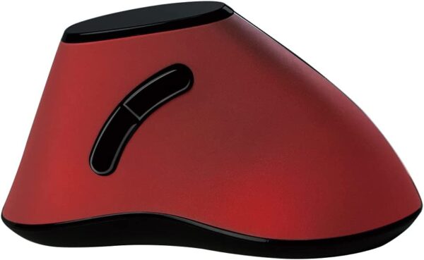 Mouse Verticale Ottico Ergonomico Wireless 1200dpi Rosso - immagine 3