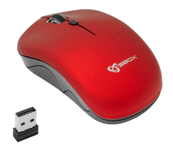 Mouse Wireless 1600dpi WM-106R Strawberry Rosso - immagine 3