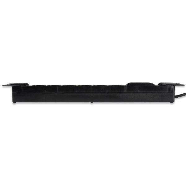 Multipresa 6 Posti da Rack 19'' Cavo 3 metri Spina Schuko Angolata 1U - immagine 3