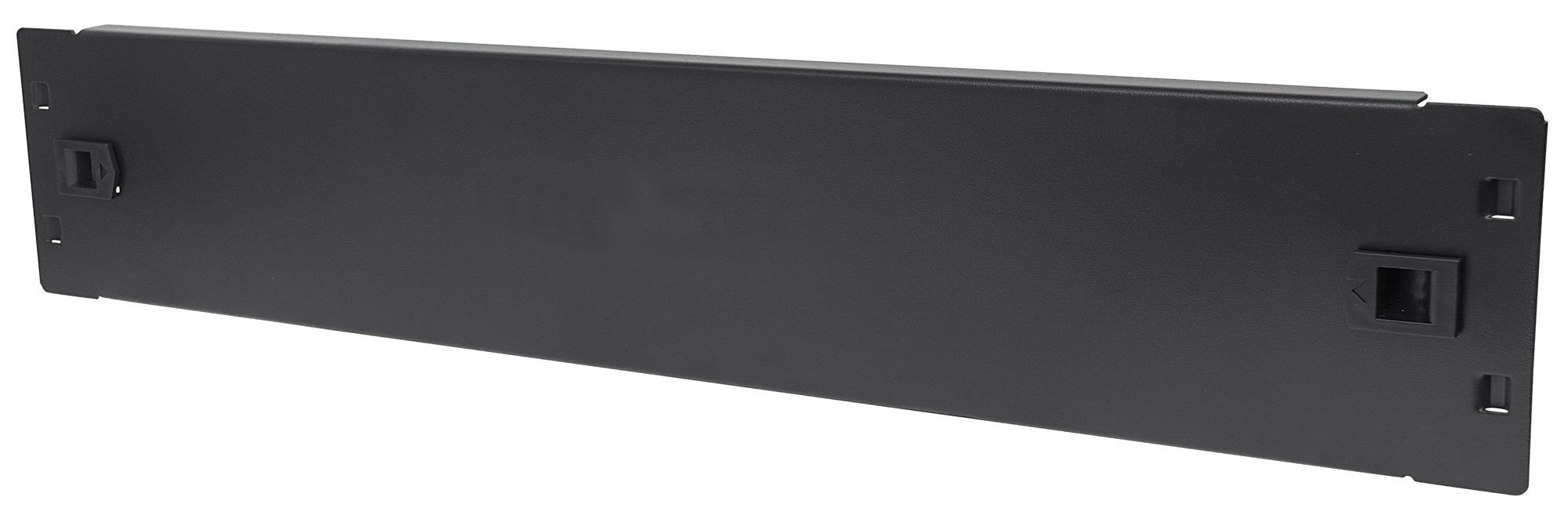 Pannello Cieco Toolless a Clip per Armadi Rack 19'' 2U Nero - immagine 3