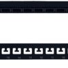 Pannello Patch Modulare Senza Frutti 24 Posti 1U Nero - immagine 2