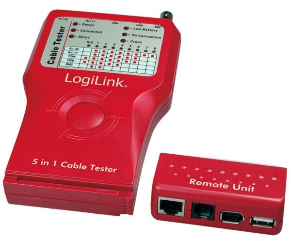 Tester di Rete per Cavi Firewire RJ45 Cat. 5 e 6, ISDN, USB e BNC - immagine 3