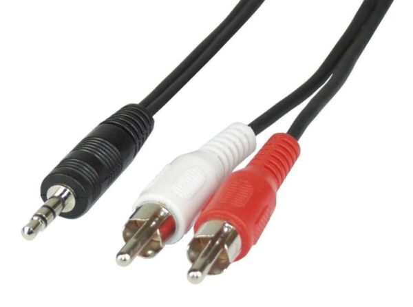 Cavo Stereo Jack 3, 5 mm a 2 x RCA maschio 3 mt - immagine 3