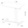 Sit-Stand Scrivania Compatta Postazione di Lavoro con Altezza Regolabile - immagine 2