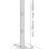 Staffa Universale per Proiettore 10kg a Soffitto - immagine 3