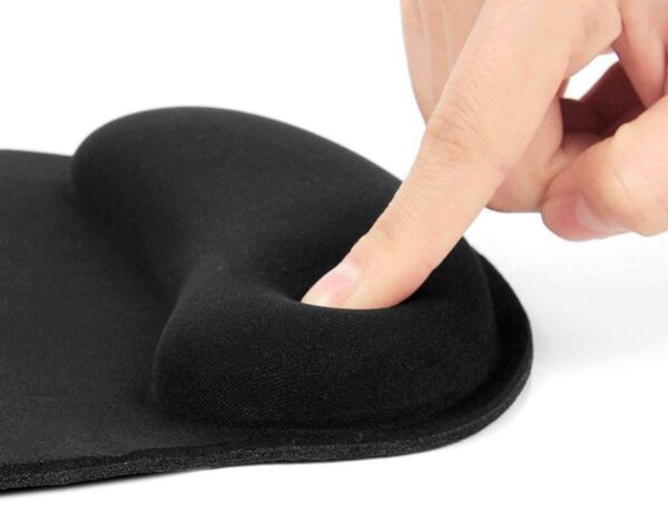 Tappetino con Cuscinetto Poggiapolso in Gel Nero - immagine 3