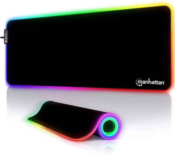 Tappetino Mouse Gaming XXL Illuminazione LED Effetti Luce RGB - immagine 3