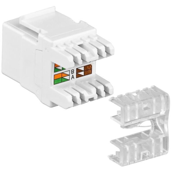Frutto Keystone RJ45 C5E LSA UTP Bianco - immagine 3