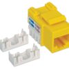 Frutto Keystone RJ45 Cat.6 UTP non schermato Giallo - immagine 3