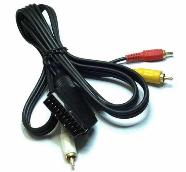 Cavo Audio video Scart RCA 2 Mt IN/Out - immagine 3