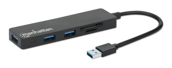 Hub USB 3.2 Gen 1 a 3 porte USB-A con Lettore Schede - immagine 3