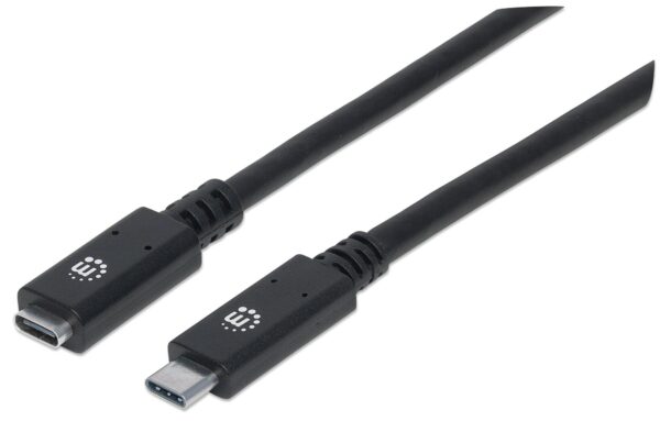 Cavo prolunga USB 3.2 Gen 2 SuperSpeed+ USB-C™ Maschio/Femmina 0,5m Nero