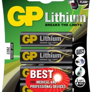 Blister 4 Batterie Litio Stilo AA 1,5V/15LF Longest Lasting