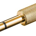 Adattatore audio stereo 6,35 mm a 3,5 mm metallo