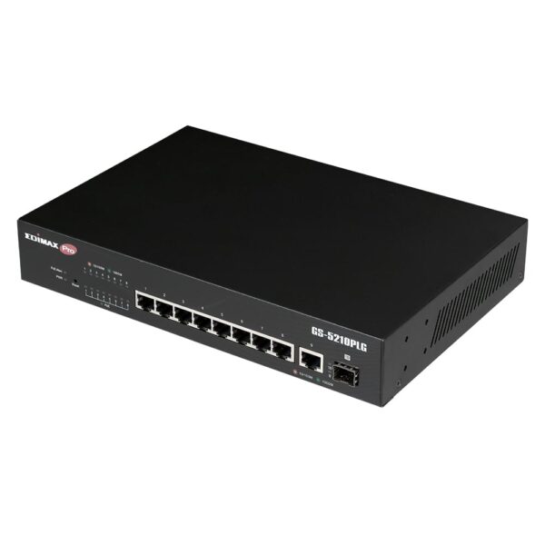Smart Switch Web 10 porte Gigabit PoE+ 1 porta SFP, GS-5210PLG