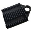 Supporto a Pettine per 12 Giunti in Fibra Ottica Nero