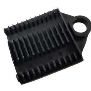 Supporto a Pettine per 12 Giunti in Fibra Ottica Nero