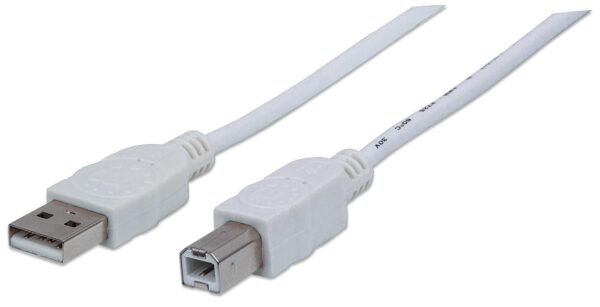 Cavo USB 2.0 A maschio/B maschio 5m Bianco