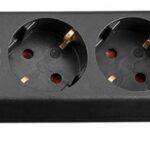 Presa Multipla a 6 Posti Schuko con Cavo 1,5m Nero