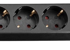 Presa Multipla a 6 Posti Schuko con Cavo 1,5m Nero