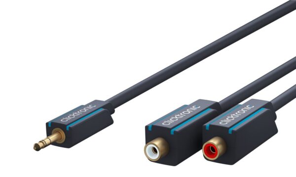 Cavo Audio Stereo 2 RCA F a Jack 3.5 mm M 0,10 m Alta Qualità