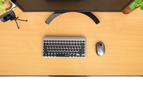 Set Combo Mini Tastiera Slim e Mouse 1200dpi USB Wireless MWK4095 - immagine 7