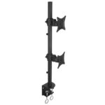 Supporto da Scrivania per 2 Monitor 13-27'' con Morsetto