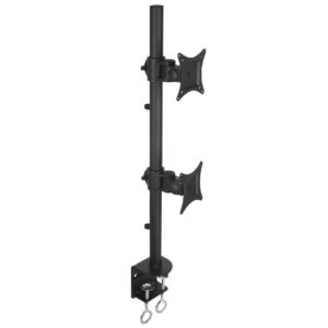Supporto da Scrivania per 2 Monitor 13-27'' con Morsetto
