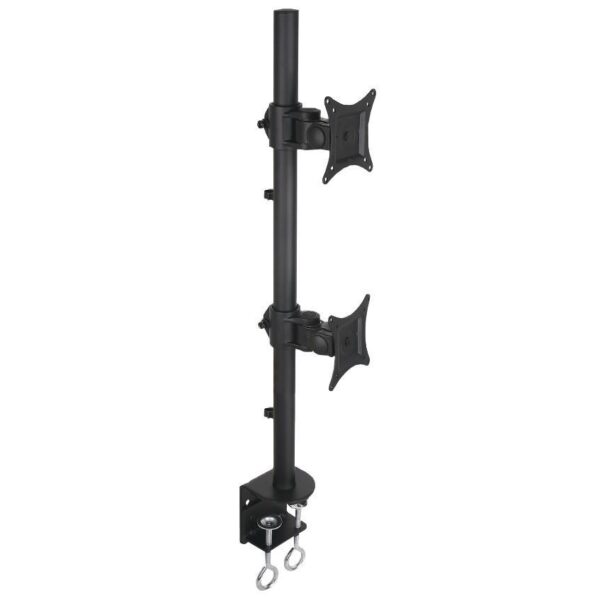 Supporto da Scrivania per 2 Monitor 13-27'' con Morsetto