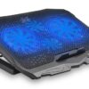 Dissipatore USB 4 Ventole per Notebook Illuminazione LED Blu