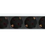Multipresa 8 Posti da Rack 19'' Spina Schuko Angolata 1U