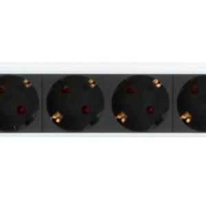 Multipresa 8 Posti da Rack 19'' Spina Schuko Angolata 1U