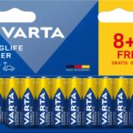 Confezione 12 Batterie Varta Longlife Power Stilo AA