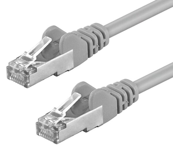 Cavo di rete Patch in CCA Schermato Cat. 5e Grigio F/UTP 3 mt
