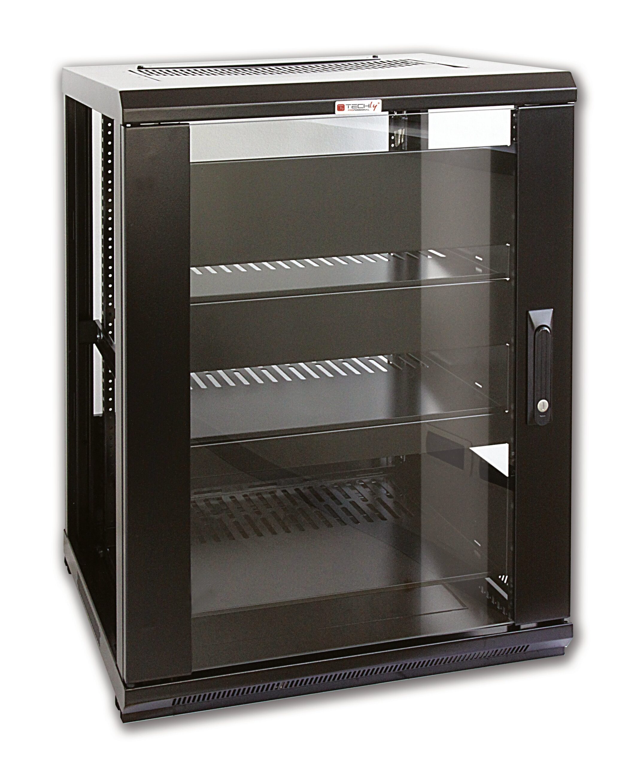 Armadio Rack 19'' 600x600 15U per Audio Video Nero
